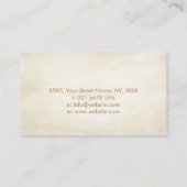 きらめく黄金の蓮の花 名刺 (裏面)