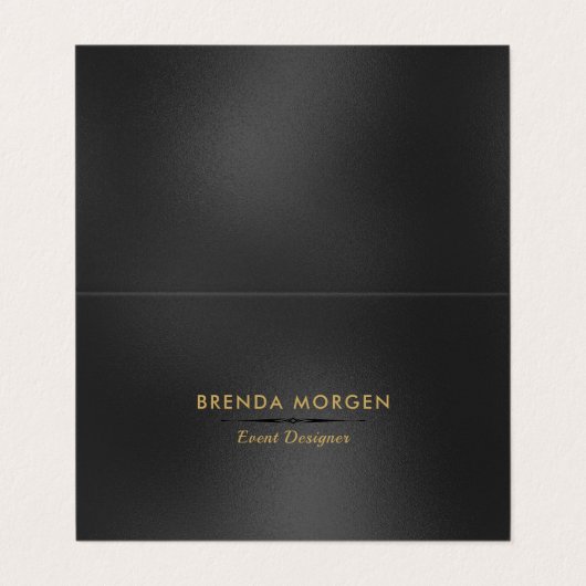 きらめく黒い背モダン景 名刺 (外部フラット)