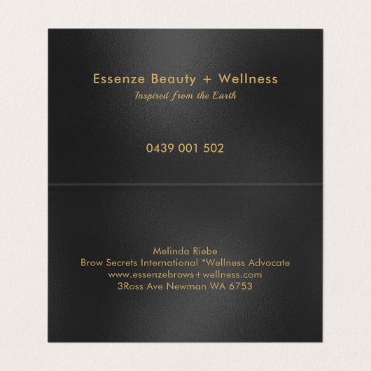 きらめく黒い背モダン景 名刺 (内部フラット)