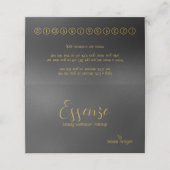 きらめく黒と金ゴールドの背モダン景 ロイヤリティカード (外部開封)