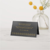 きらめく黒と金ゴールドの背モダン景 ロイヤリティカード (裏面)