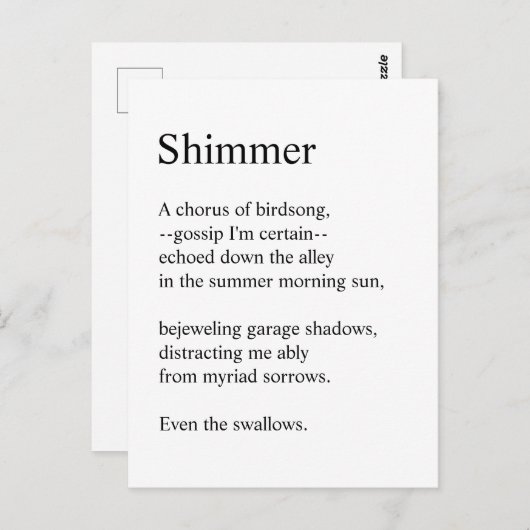 きらめく ポストカード (正面/裏面)