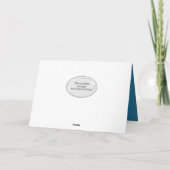 きらめく《写真》ぼけ味灯の誕生日 カード (裏面)