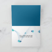 きらめく《写真》ぼけ味灯の誕生日 カード (内部)