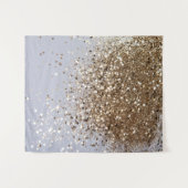 きらめく Glam金ゴールドグリッターGlam #1 タペストリー (正面(横))