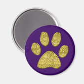 きらめくcat paw pring -金ゴールド マグネット (正面/裏面)