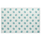 きらめくcat paw print - mint ファブリック (ファットクウォーター)