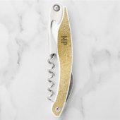 きらめくG虹色のテクスチャウェイターのコルク ソムリエナイフ (正面)