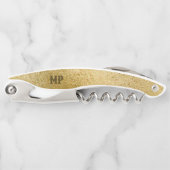 きらめくG虹色のテクスチャウェイターのコルク ソムリエナイフ (正面)