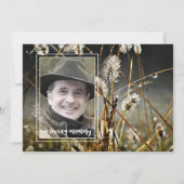 きらめくGrass Photoお祝いof Life 招待状 (裏面)