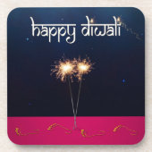 きらめくHappy Diwali - Plastic Coaster コースター (正面)