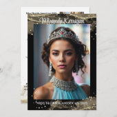 きらめくSand Pageant Autograph Card QRコード セーブザデート (正面/裏面)