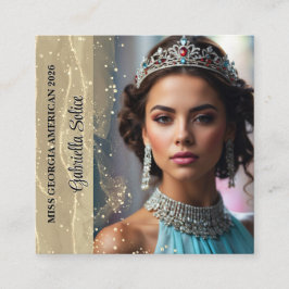 きらめくSand Photo名刺 スクエア名刺