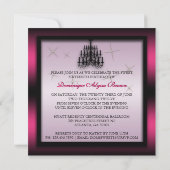 きらめくSweet sixteen招待状 招待状 (裏面)