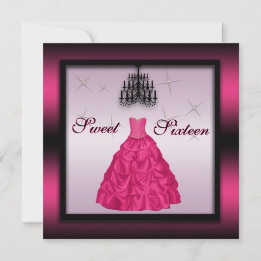 きらめくSweet sixteen招待状 招待状 (正面)