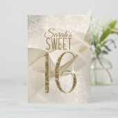 きらめくSweet sixteen金ゴールドID652 招待状 (スタンド正面)