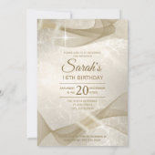 きらめくSweet sixteen金ゴールドID652 招待状 (裏面)