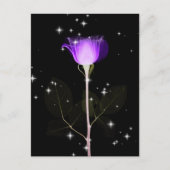 きらめくX線花 – 紫 ポストカード (正面)