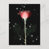 きらめくX線花 – 赤 ポストカード (正面)