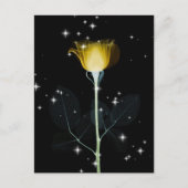きらめくX線花 – 黄色 ポストカード (正面)