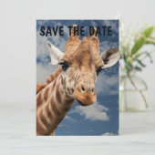 きりんジャングル招待状をカスタマイズ 招待状 (スタンド正面)