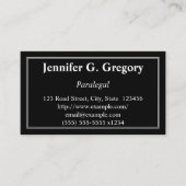 きれいで及び伝統的なパラリーガルの名刺 名刺 (正面)