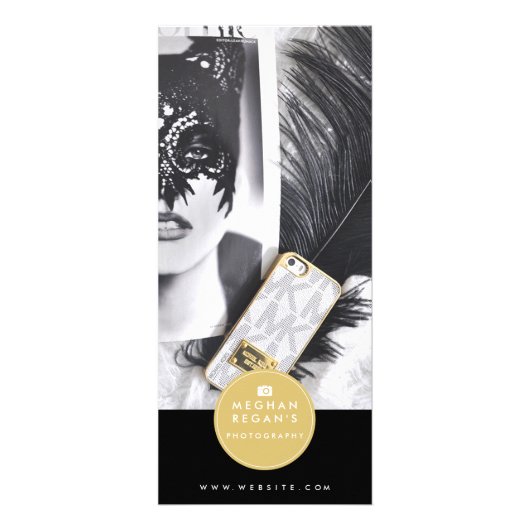 きれいなデザインの棚カード-ファッションの写真撮影 ラックカード (正面)