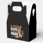 きれいなビーバーは常により多くの木材のおもしろい引用文 フェイバーボックス (オープン)