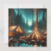 きれいなライトのキャンプ場 (正面)