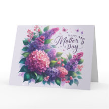 きれいなライラックの母の日花束「お母さん」