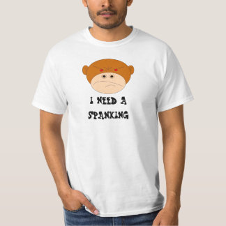 きれいなロゴの頭部、私はスパンクを必要とします Tシャツ