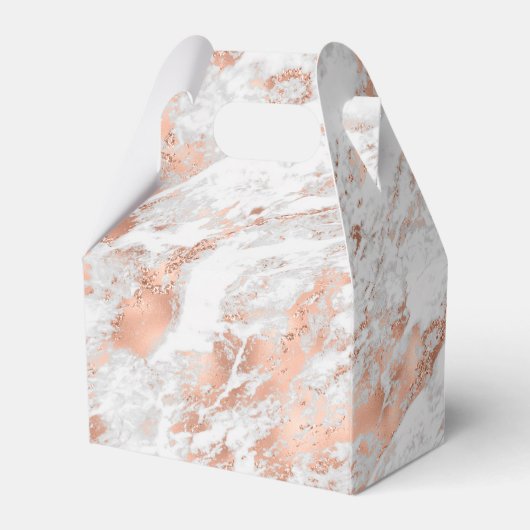 きれいなローズゴールドホワイトグリッツィーマーブル フェイバーボックス (裏面サイド)