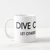 きれいな上の飛び込み コーヒーマグカップ (左)