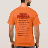 きれいな上りの乗組員のワイシャツ Tシャツ (裏面)