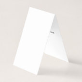 きれいな創造的でモダンな最小主義のプロフェッショナルのカッコいい 名刺 (裏面)