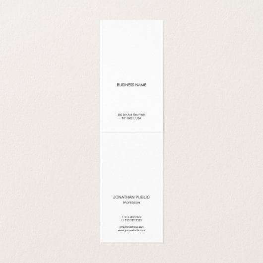 きれいな創造的でモダンな最小主義のプロフェッショナルのカッコいい 名刺 (内部フラット)