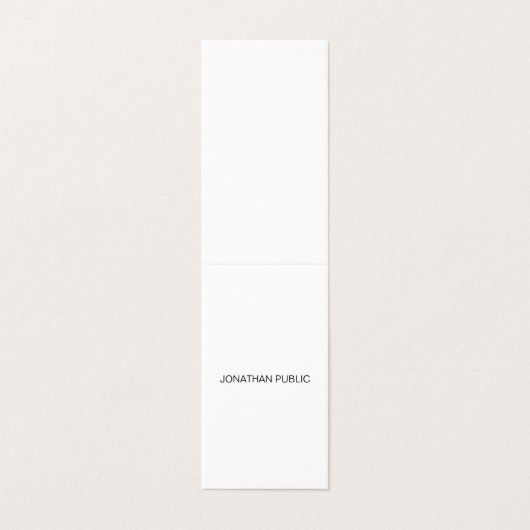 きれいな創造的でモダンな最小主義のプロフェッショナルのカッコいい 名刺 (外部フラット)