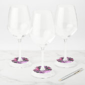 きれいな小川の水 ワイングラスタグ (セット)