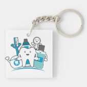 きれいな歯の集団 キーホルダー (裏面)