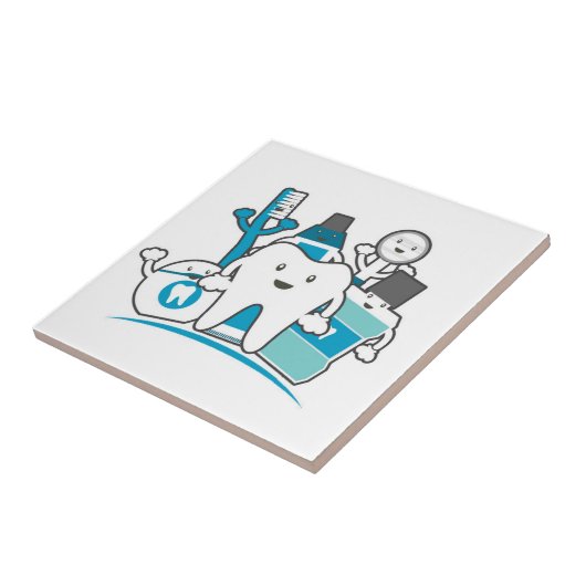 きれいな歯の集団 タイル (側面)