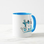 きれいな歯の集団 マグカップ (正面右)