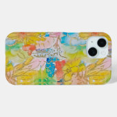 きれいな水彩+ゴールドアクセント Case-Mate iPhoneケース (裏面 (横))