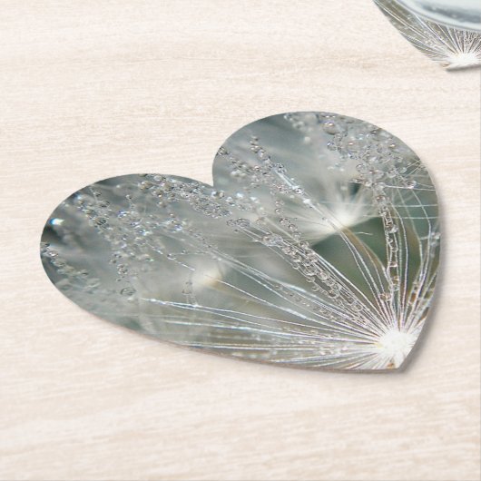 きれいな水滴 ペーパーコースター (アングル)