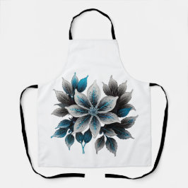 きれいな氷の花や葉 エプロン
