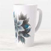 きれいな氷の花や葉 カフェラテマグ (右アングル)