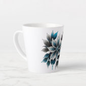 きれいな氷の花や葉 カフェラテマグ (左アングル)