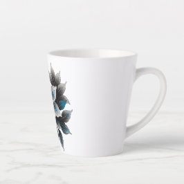 きれいな氷の花や葉 カフェラテマグ