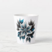 きれいな氷の花や葉 カフェラテマグ (正面)