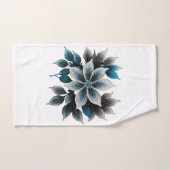 きれいな氷の花や葉 ハンドタオル (ハンドタオル)