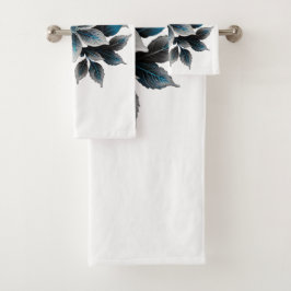 きれいな氷の花や葉 バスタオルセット